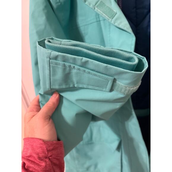 Lands End Sz 18 XL long seafoam teal winter long parka coat euc - Picture 9 of 16
